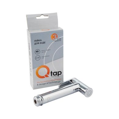 Лійка для гігієнічного душу Qtap Rucni округла QTCRMB020 Chrome (Bidet)