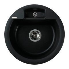 Гранітна мийка Globus Lux GURON чорний 480мм-А0002